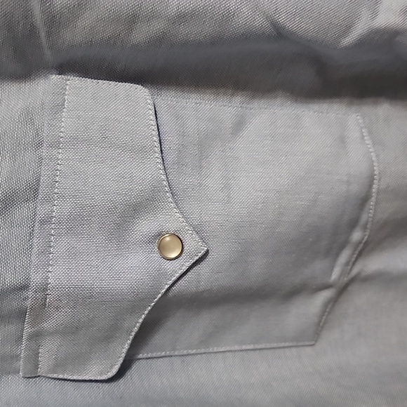 NWOT "RANCH TOWN" BLUE PEARL SNAP L/S SHIRT SZ 16-33 - Picture 3 of 8
